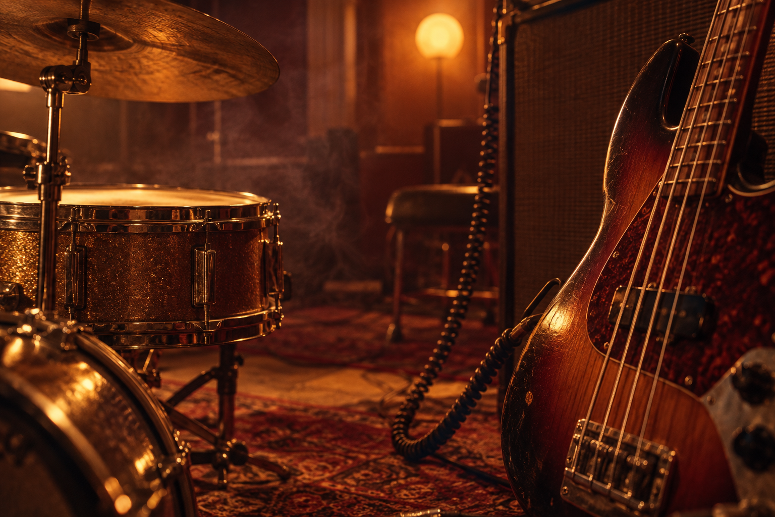 Instruments and listening atmosphere for the James Brown collection